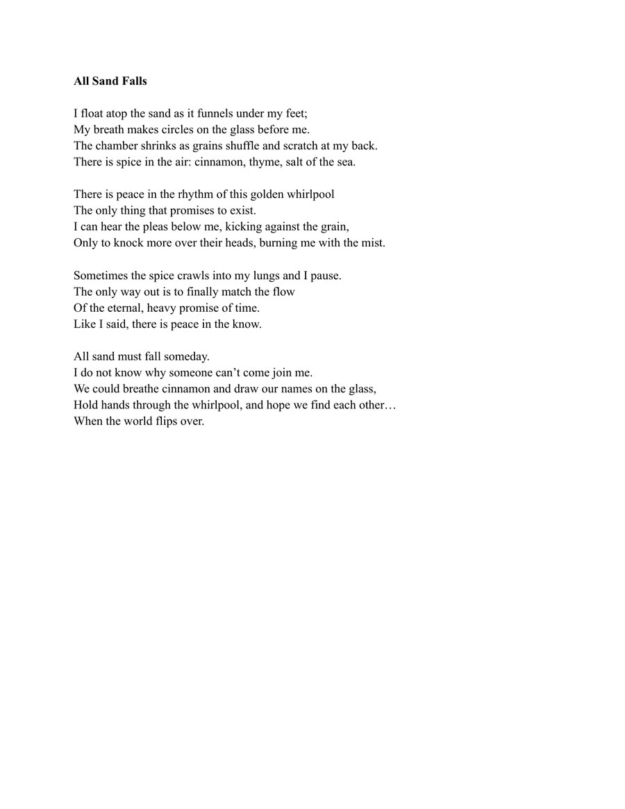 All Sand Falls Tia Gandhi
