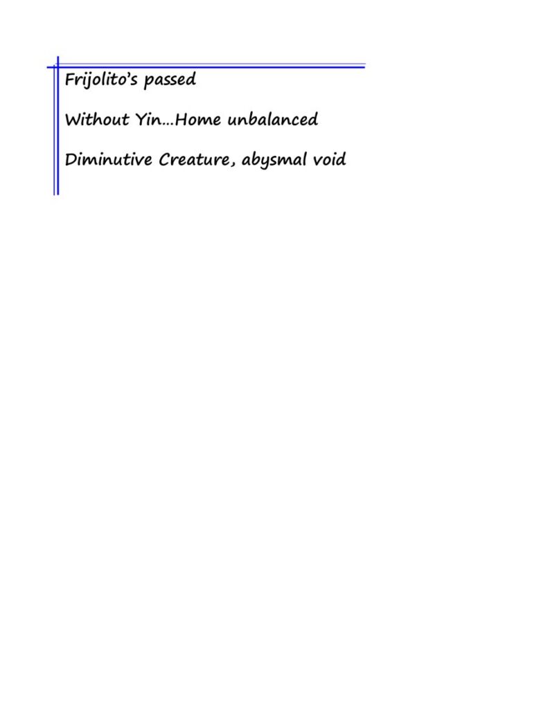 First page of literary work: Frijolito Rodolfo Arellano