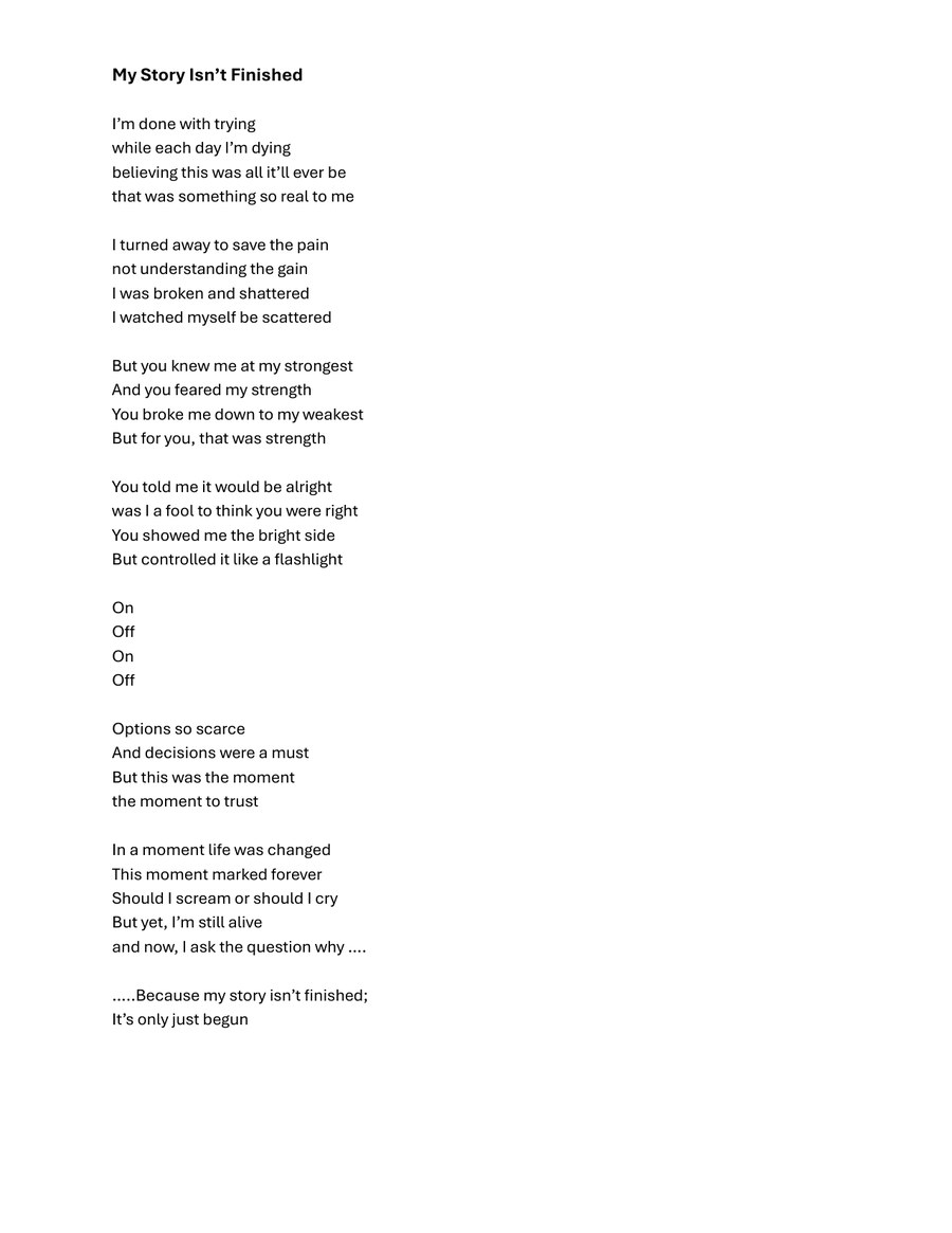 My Story Isn’t Finished Serena Kurien