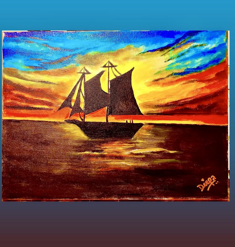 Serene Sunset and Sail JASMINE JACOB