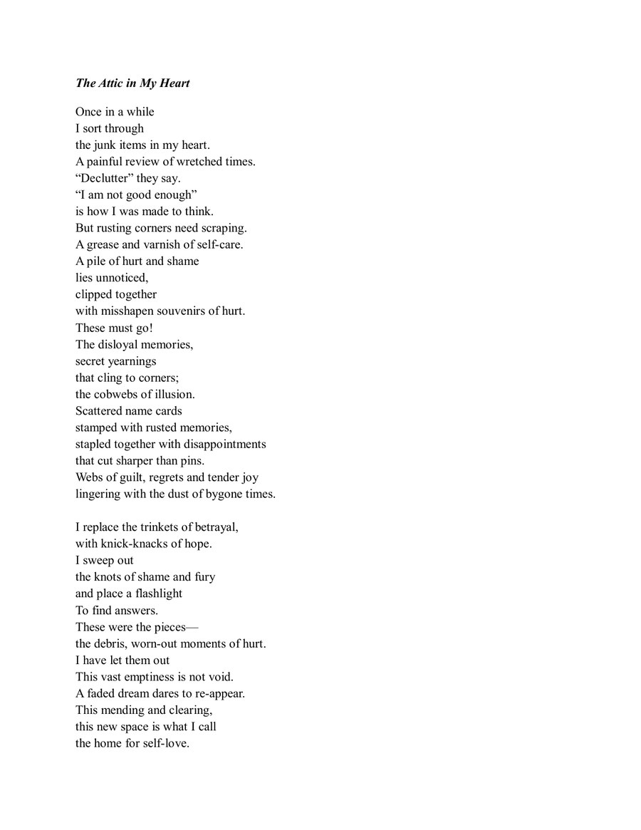 The Attic in My Heart Shivika Mathur
