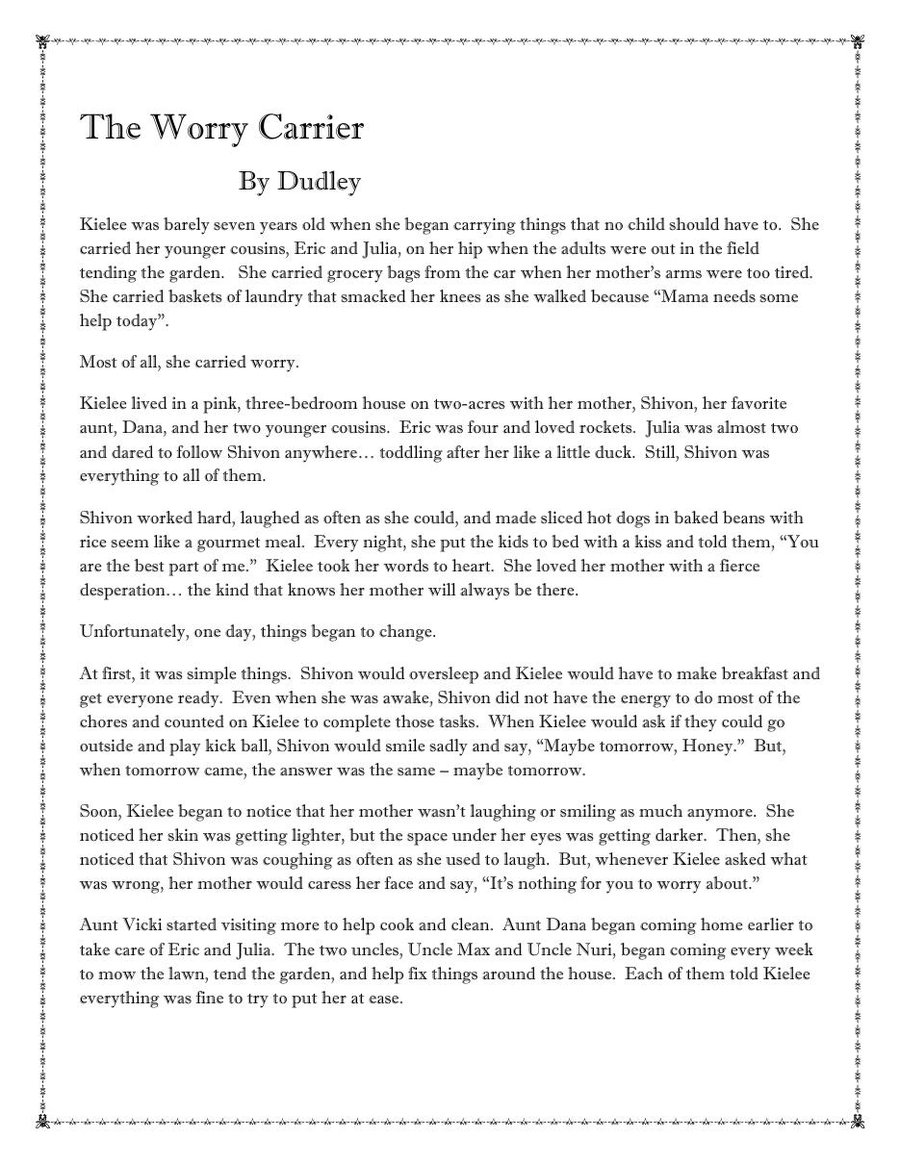 The Worry Carrier Karen Dudley