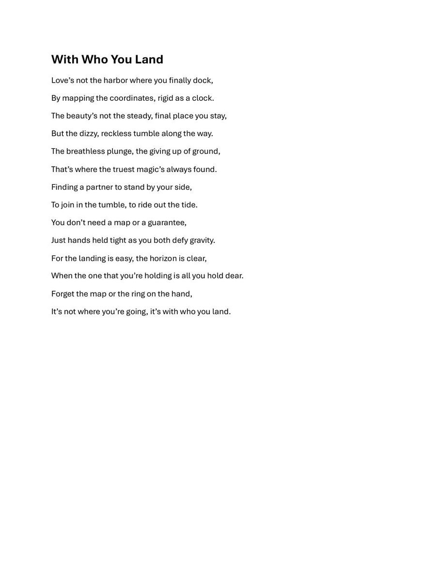 With Who You Land James Clement