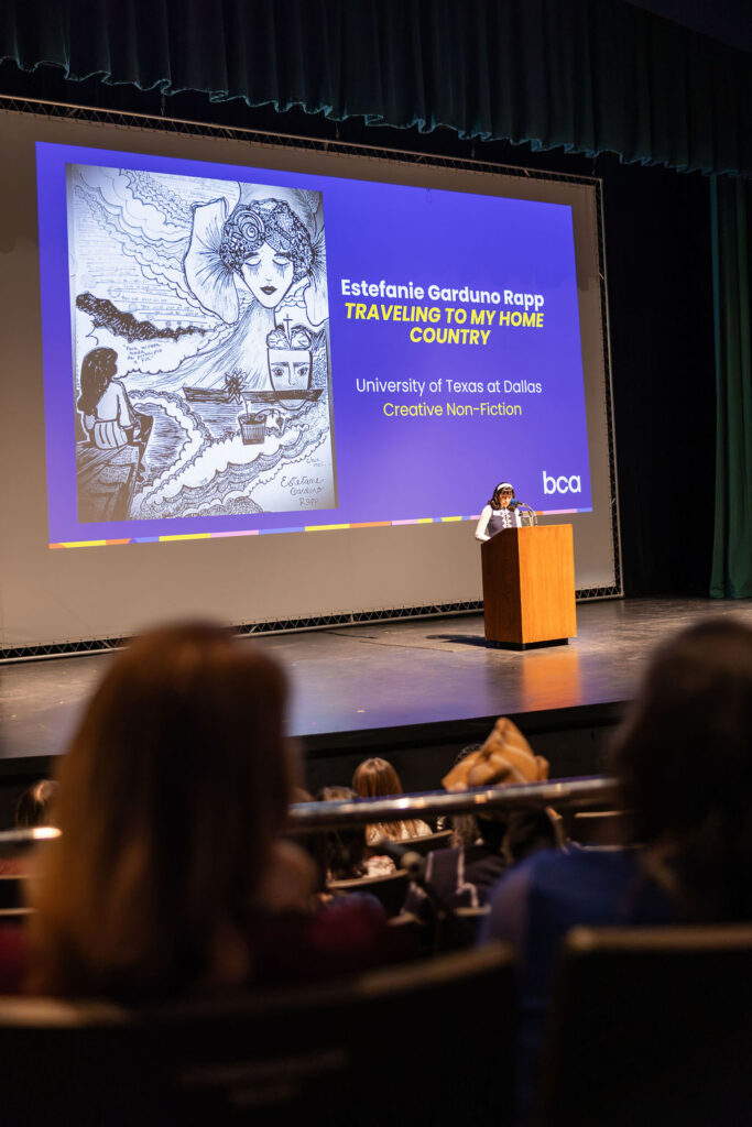 Estefanie Garduno Rapp (UT Dallas) reads Traveling to My Home Country